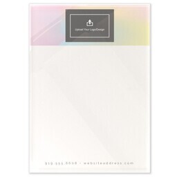 Acrylic Memo Pad 5"x7" - Magnet Back with Modern Holographic design