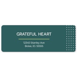 Address Label Sheet with NonProfit Green design