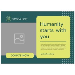 Print: 5x7, Matte with NonProfit Green design