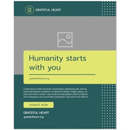 Print: 8x10, Matte with NonProfit Green design