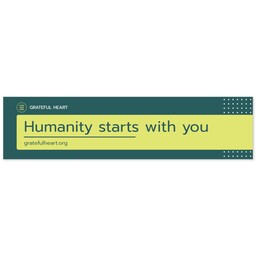 2'x8' Same Day Banner with Tabs with NonProfit Green design