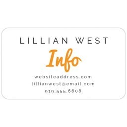 Business Cards - Rounded Corners with Retro Hello design