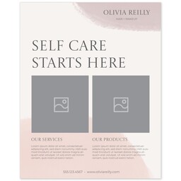 Poster, 16x20, Satin Photo Paper with Soft Watercolor design