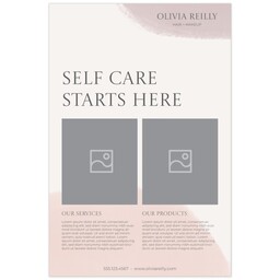 Poster, 24x36, Satin Photo Paper with Soft Watercolor design