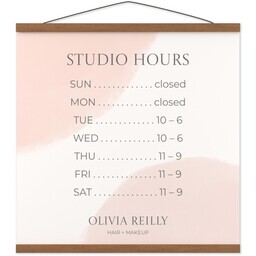 20"x20" Large Format Print with Hanger with Soft Watercolor design