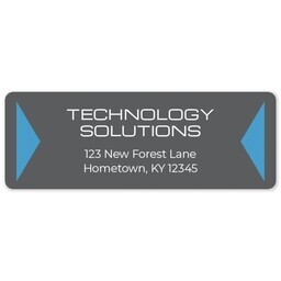 Address Label Sheet with Tech Focus design