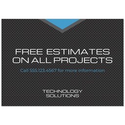 Print: 5x7, Matte with Tech Focus design