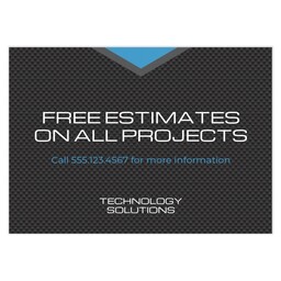 Postcard 4.25"x6" with Tech Focus design