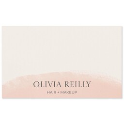 White Vinyl Rectangle Sticker 3"x5" with Soft Watercolor design