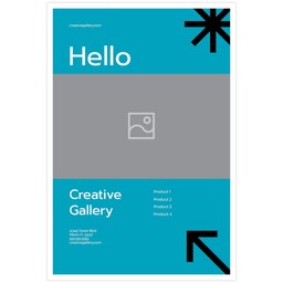 20"x30" Board Print (Bordered) with Bold Business design