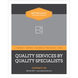 11"x14" Board Print (Bordered) with Built Strong design