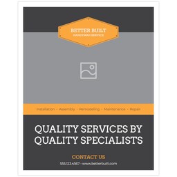 16"x20" Board Print (Bordered) with Built Strong design