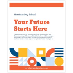 16"x20" Board Print (Bordered) with Geometric Shapes design