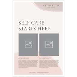 20"x30" Board Print (Bordered) with Soft Watercolor design