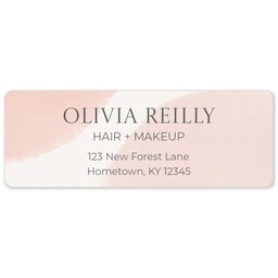 Address Label Sheet with Soft Watercolor design